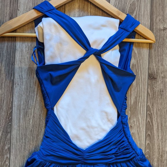 EUC (XXS) - BCBG MAXAZRIA Cross back Cocktail Dress - Picture 6 of 9